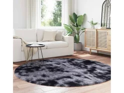 Alfombra de pelo largo NAVARRA gris oscuro 200x200 cm
