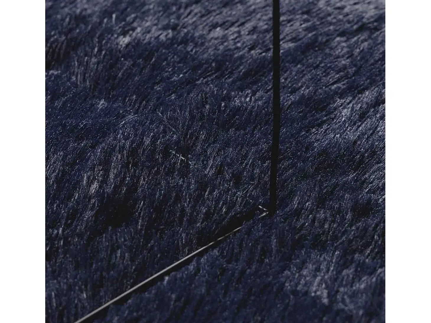 Alfombra de pelo largo NAVARRA azul marino 200x200 cm