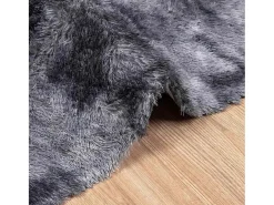Alfombra de pelo largo NAVARRA gris oscuro 240x340 cm