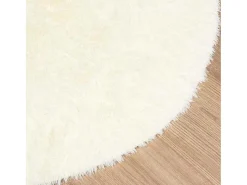 Alfombra de pelo largo NAVARRA crema 200x200 cm poliéster