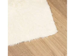 Alfombra de pelo largo NAVARRA crema 200x200 cm poliéster