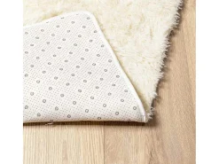 Alfombra de pelo largo NAVARRA crema 200x200 cm poliéster