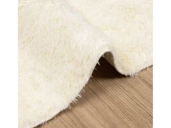 Alfombra de pelo largo NAVARRA crema 200x200 cm poliéster