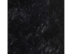 Alfombra de pelo largo negra NAVARRA 200x200 cm poliéster