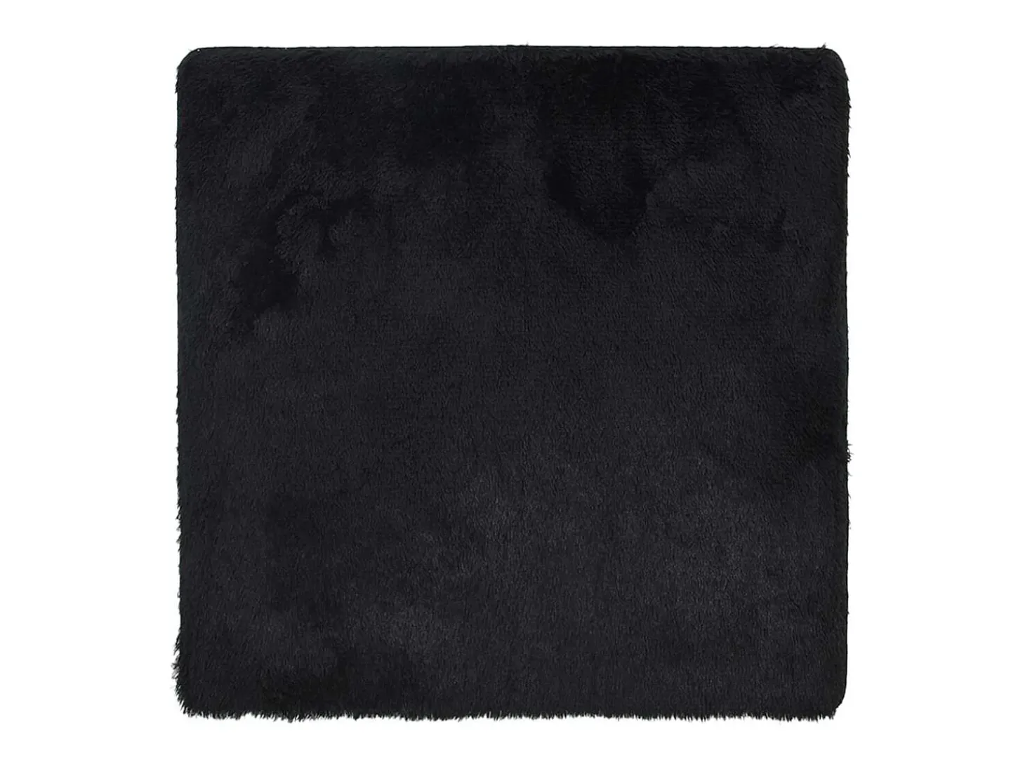 Alfombra de pelo largo negra NAVARRA 240x240 cm poliéster