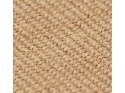 Alfombra de yute con reverso de látex 70 x 130 cm Natural