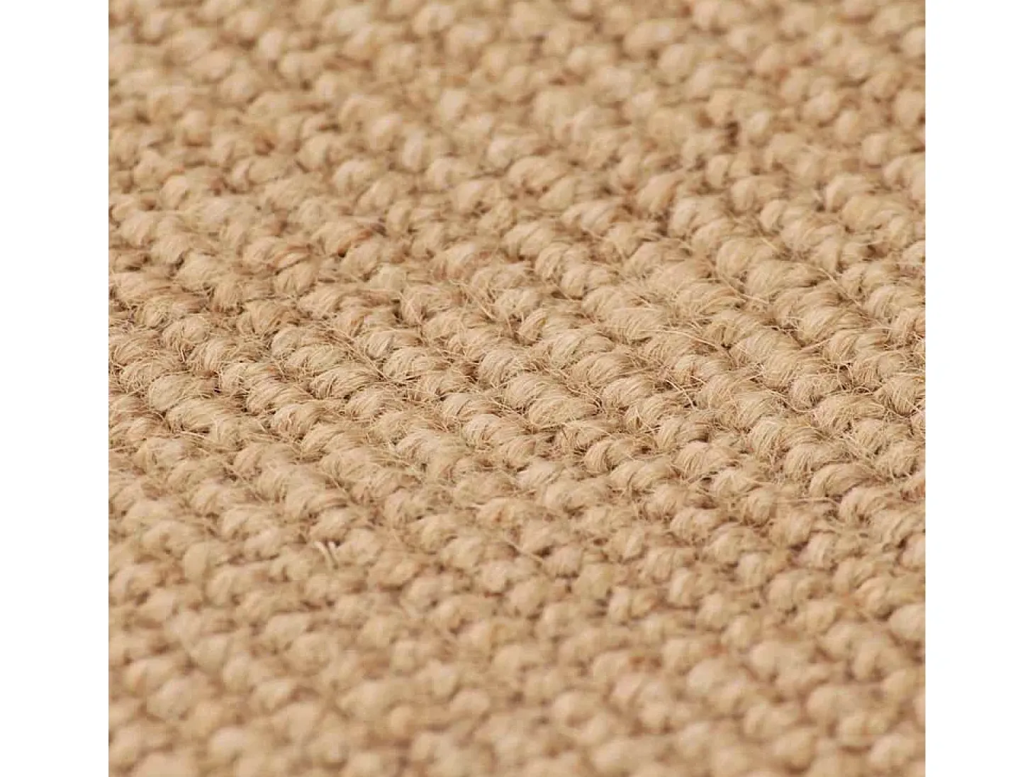 Alfombra de yute con reverso de látex 70 x 130 cm Natural