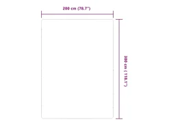 Alfombra de yute con reverso de látex 70 x 130 cm Natural
