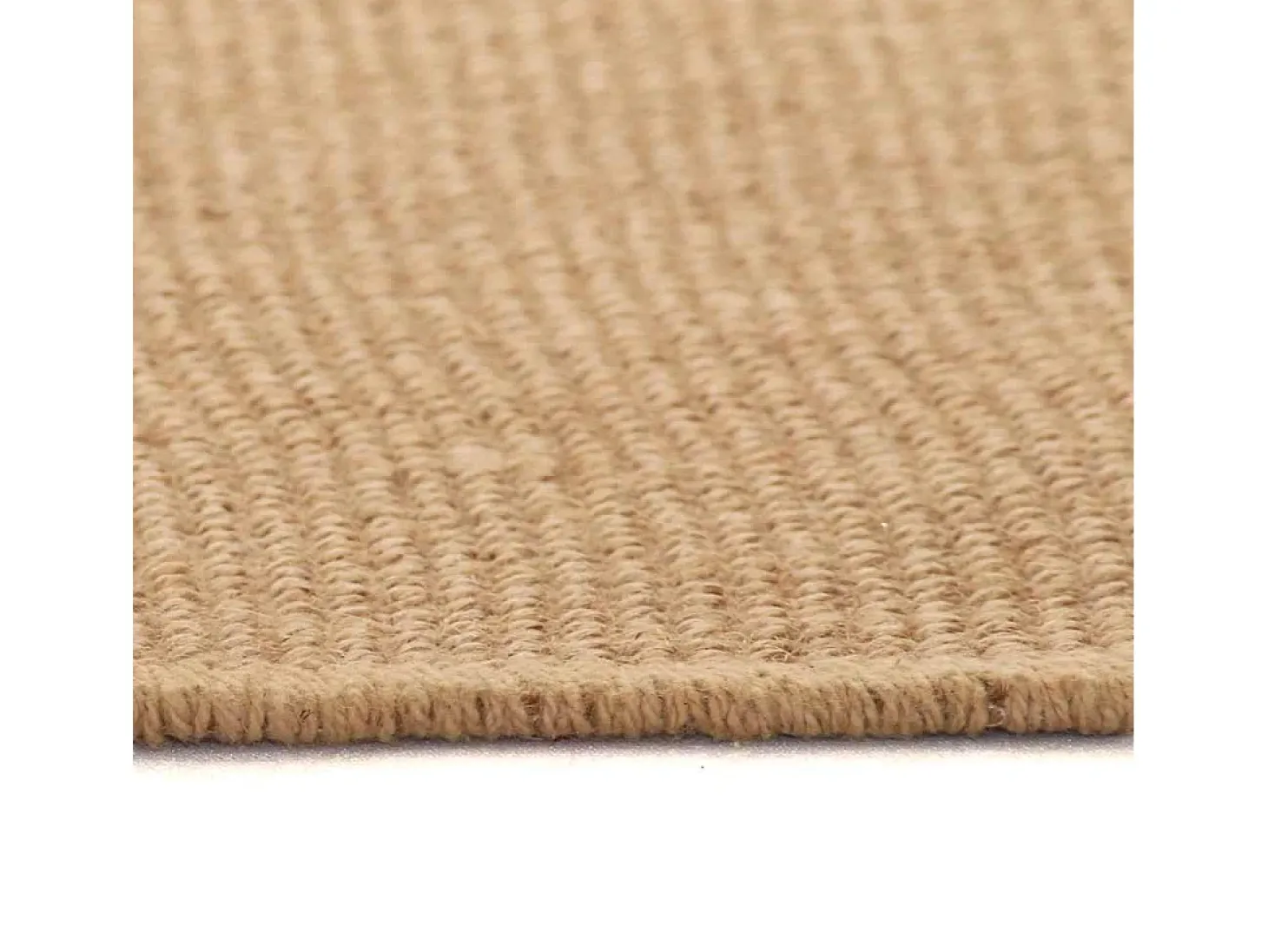 Alfombra de yute con reverso de látex 70 x 130 cm Natural