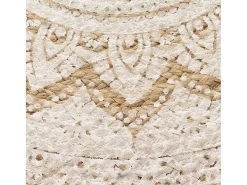 Alfombra de yute trenzado estampada redonda de 120 cm