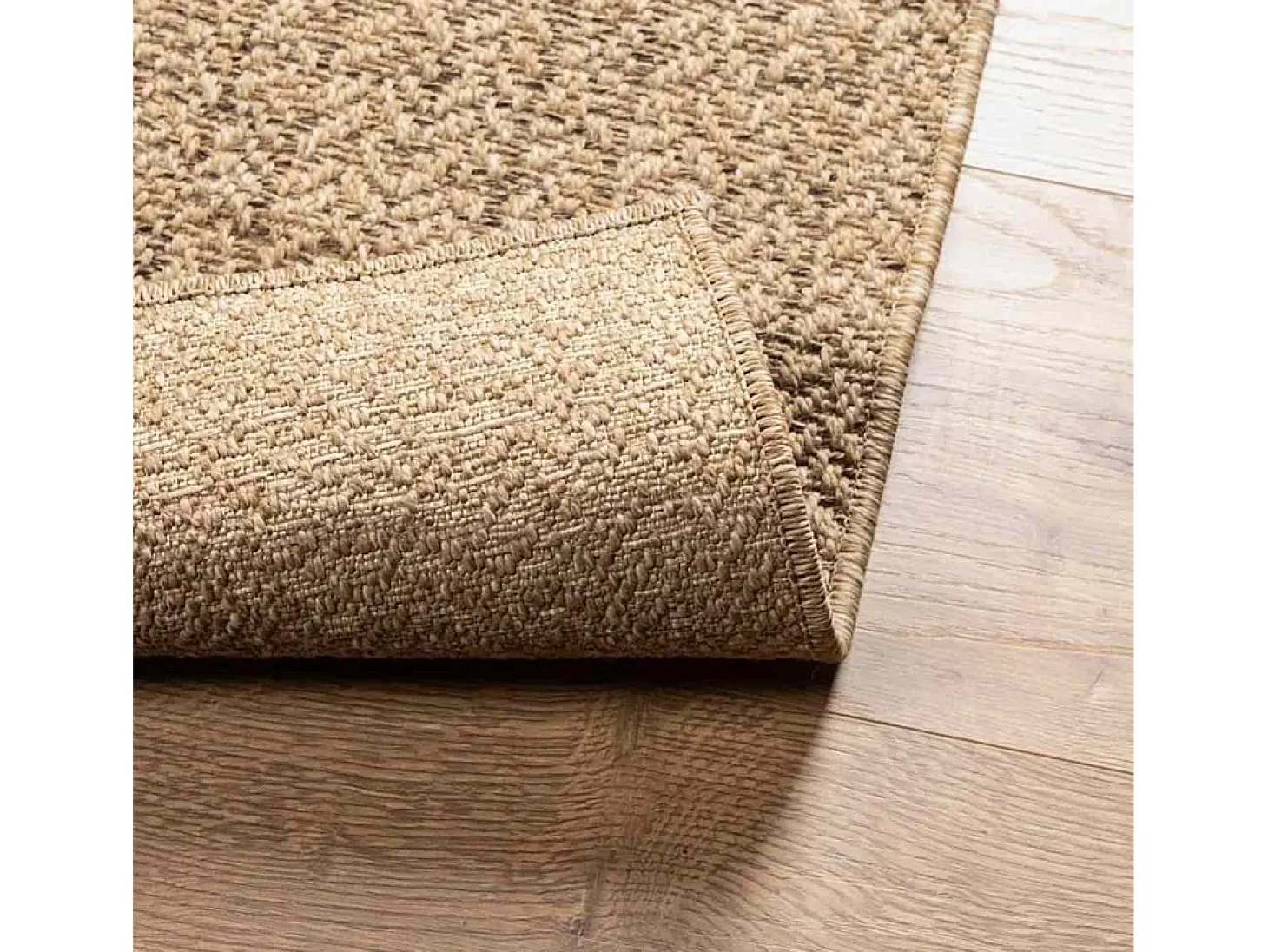 Alfombra efecto yute de 120x170 cm, para interior y exterior
