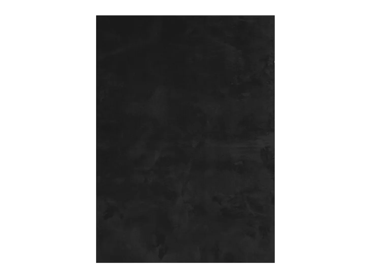 Alfombra HUARTE de pelo corto suave y lavable negra 240x340 cm