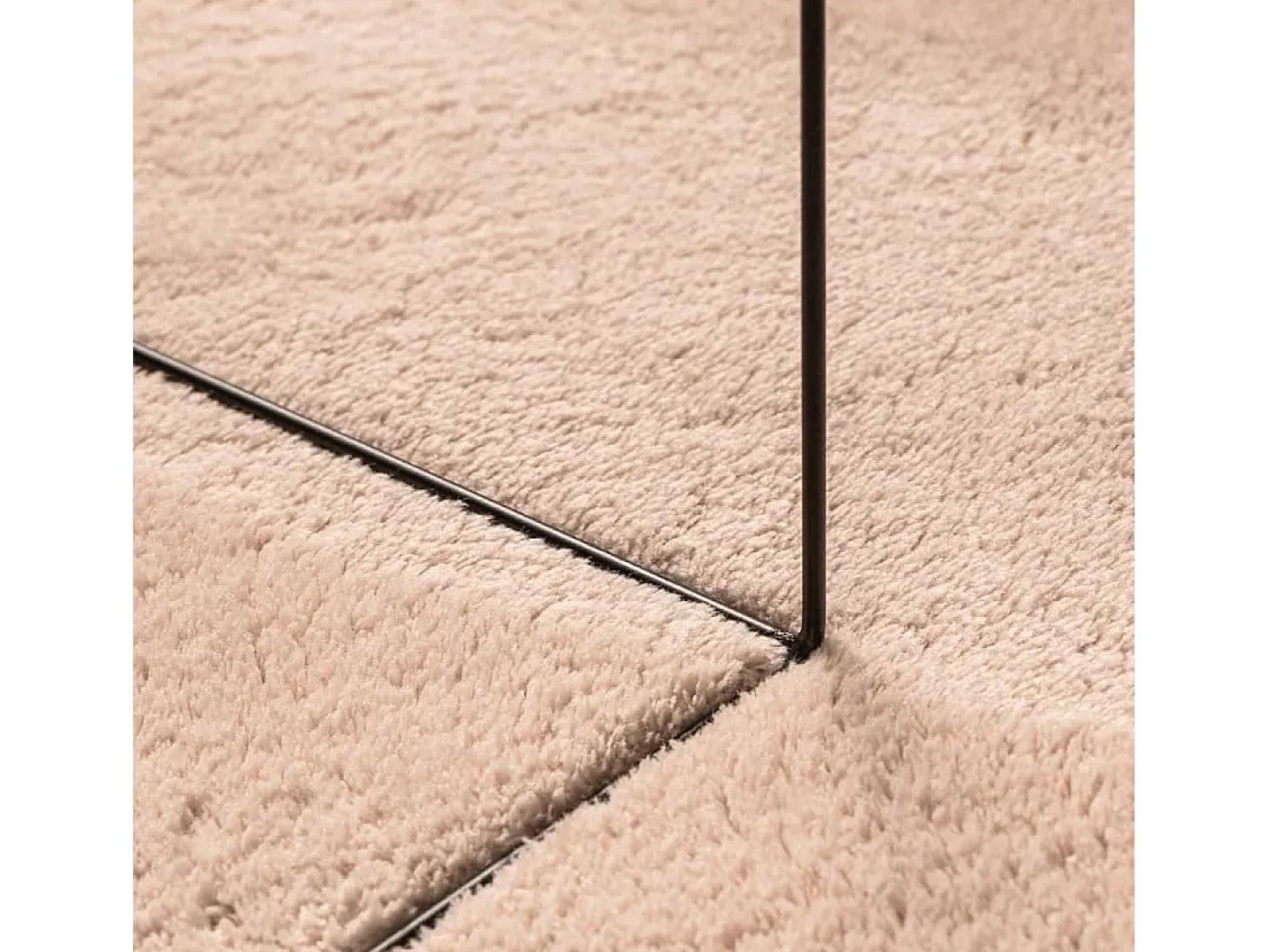 Alfombra HUARTE de pelo corto suave lavable rojo claro 80x250 cm