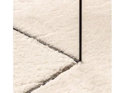 Alfombra HUARTE de pelo corto suave y lavable beige 200x280 cm