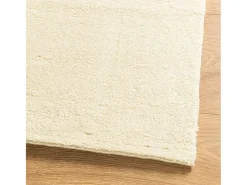 Alfombra HUARTE de pelo corto suave y lavable color crema 160x230 cm