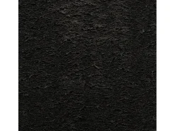 Alfombra HUARTE de pelo corto suave y lavable en color negro Ø 80 cm