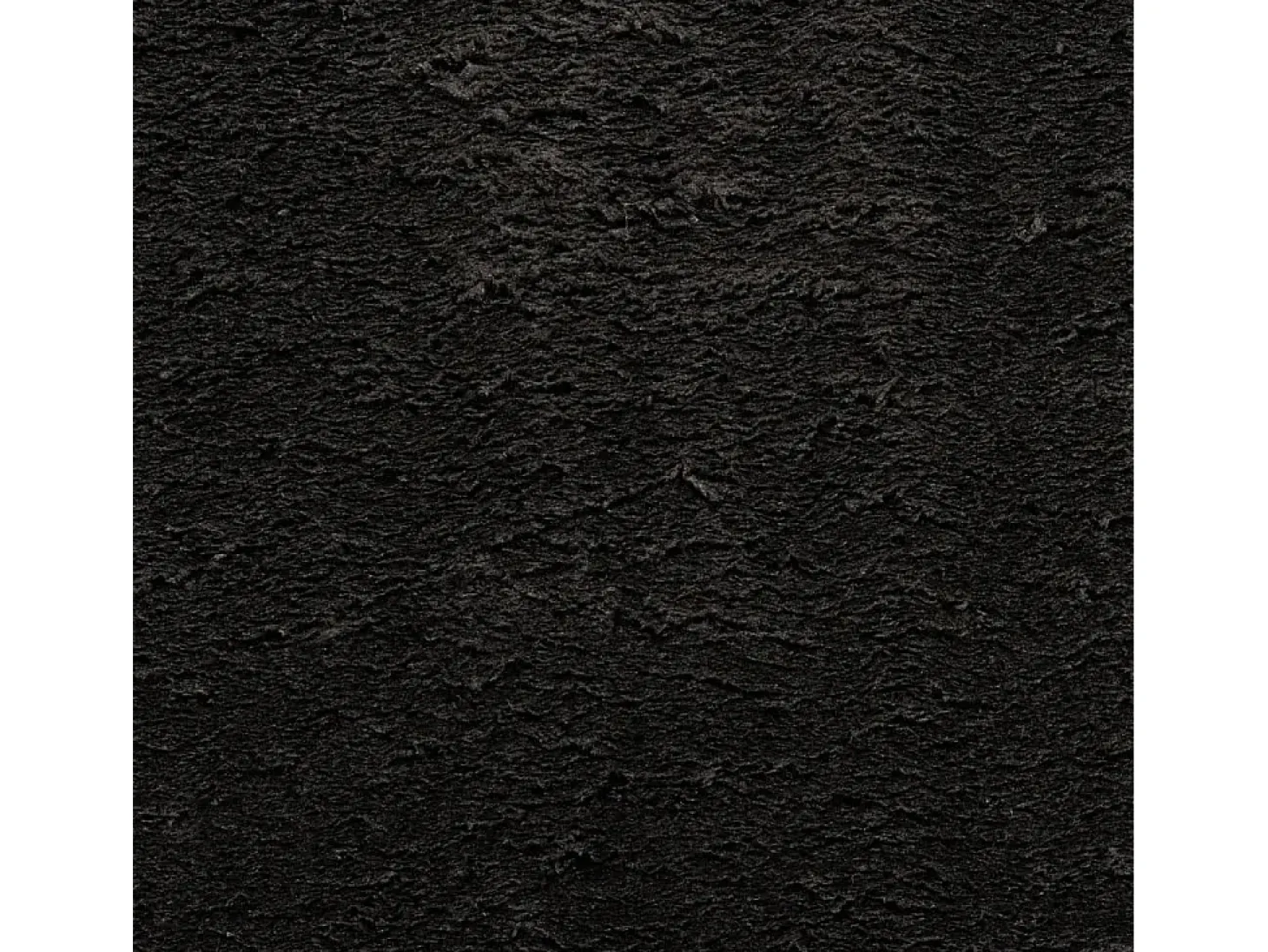 Alfombra HUARTE de pelo corto suave y lavable en color negro Ø 160 cm