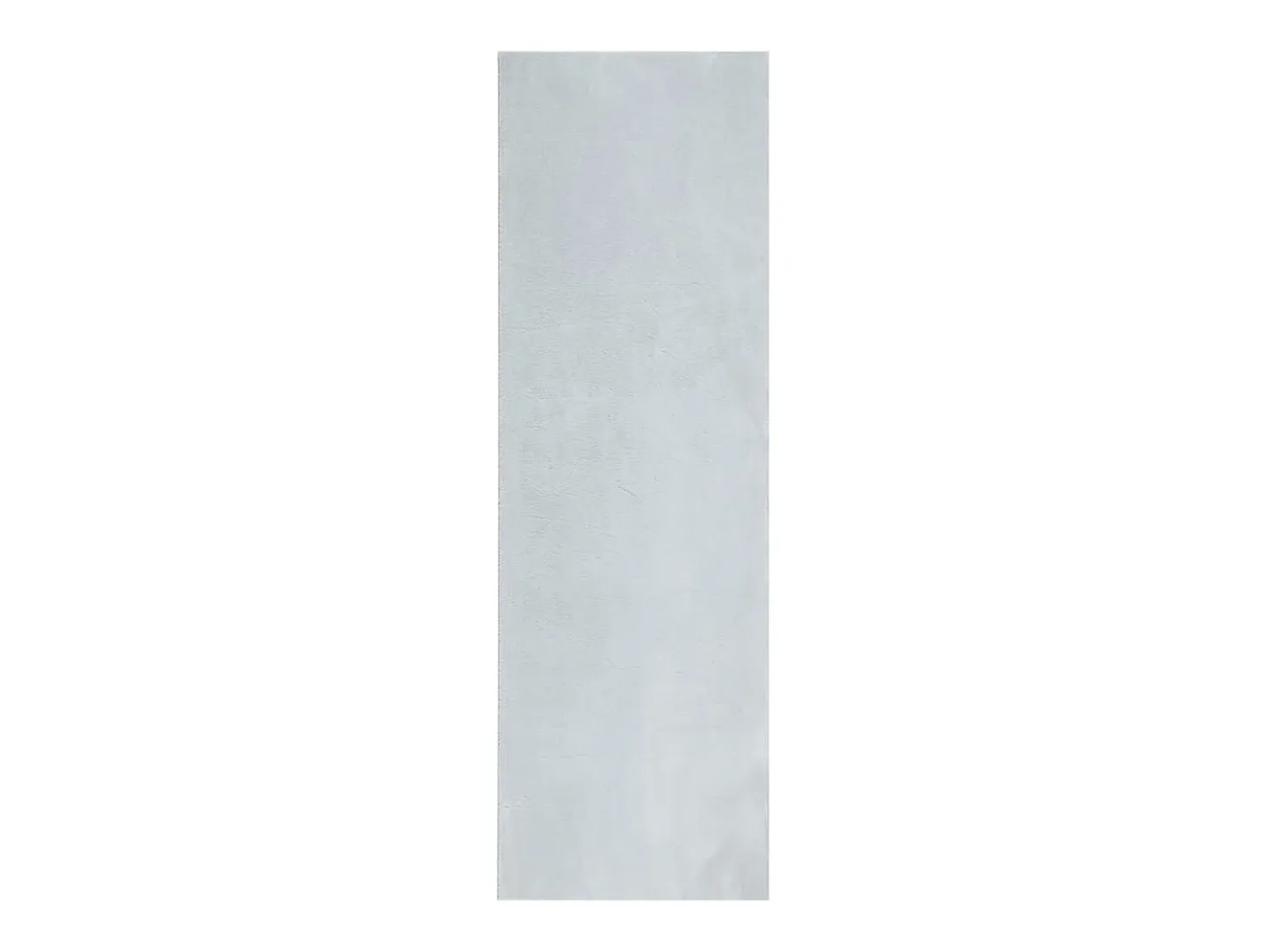 Alfombra HUARTE de pelo corto suave y lavable azul 80x250 cm