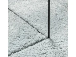 Alfombra HUARTE de pelo corto suave y lavable azul 80x250 cm