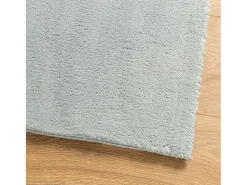 Alfombra HUARTE de pelo corto suave y lavable azul 80x250 cm