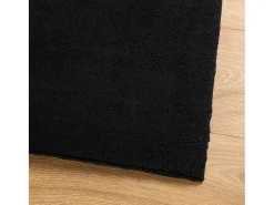 Alfombra HUARTE de pelo corto suave y lavable negra 160x230 cm