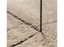 Alfombra HUARTE de pelo corto suave y lavable arena 240x340 cm
