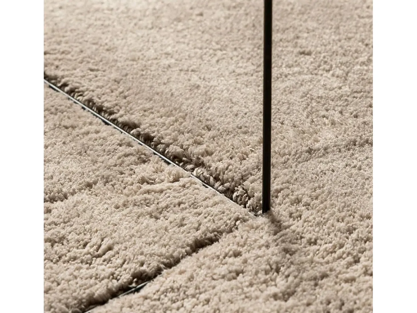 Alfombra HUARTE de pelo corto suave y lavable arena 240x340 cm