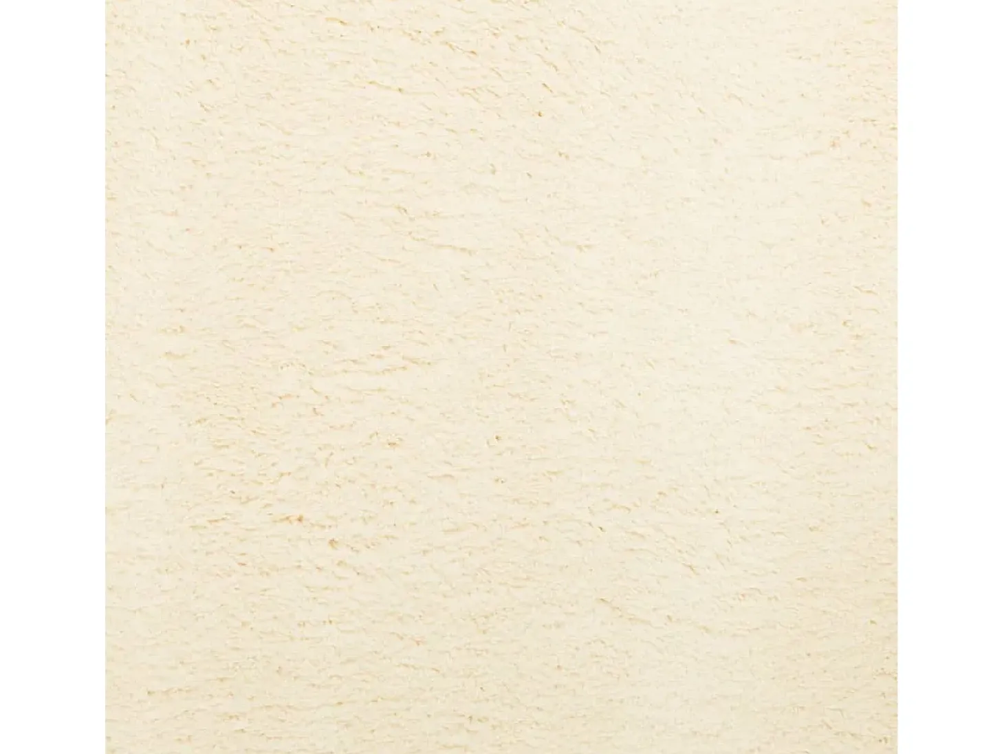 Alfombra HUARTE de pelo corto suave y lavable en color crema, Ø 160 cm