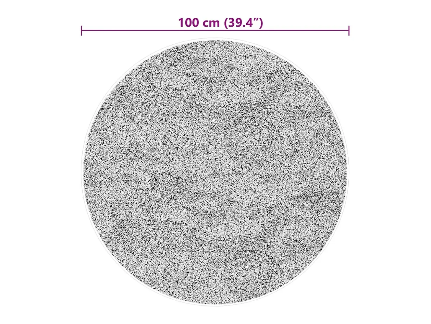 Alfombra HUARTE de pelo corto suave y lavable, verde bosque, Ø 100 cm
