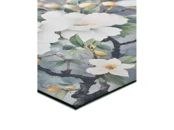 Alfombra interior - dibujos con flores - multicolor - 52 x 100 cm - RICCI