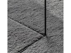 Alfombra lavable de pelo corto suave HUARTE antracita 100x200 cm