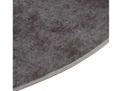 Alfombra lavable gris Ø 200 cm antideslizante