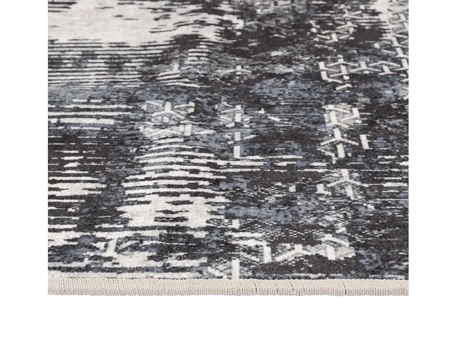 Alfombra lavable multicolor 80x300 cm antideslizante
