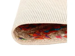 Alfombra lavable multicolor Ø 120 cm antideslizante