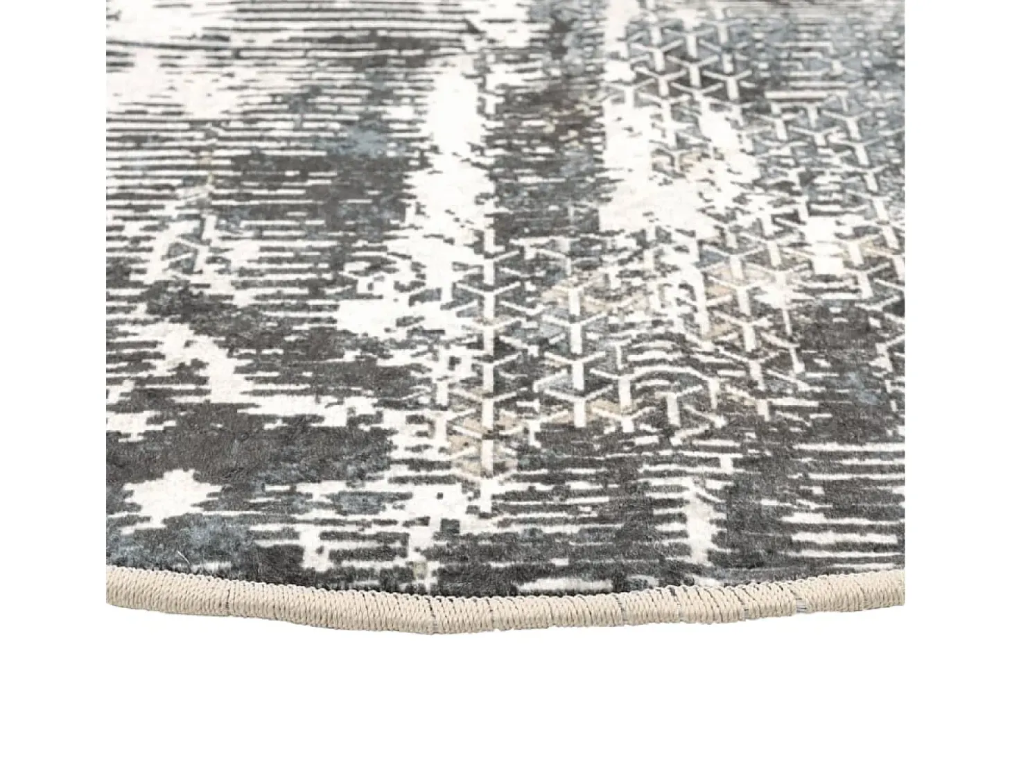 Alfombra lavable multicolor Ø 120 cm antideslizante