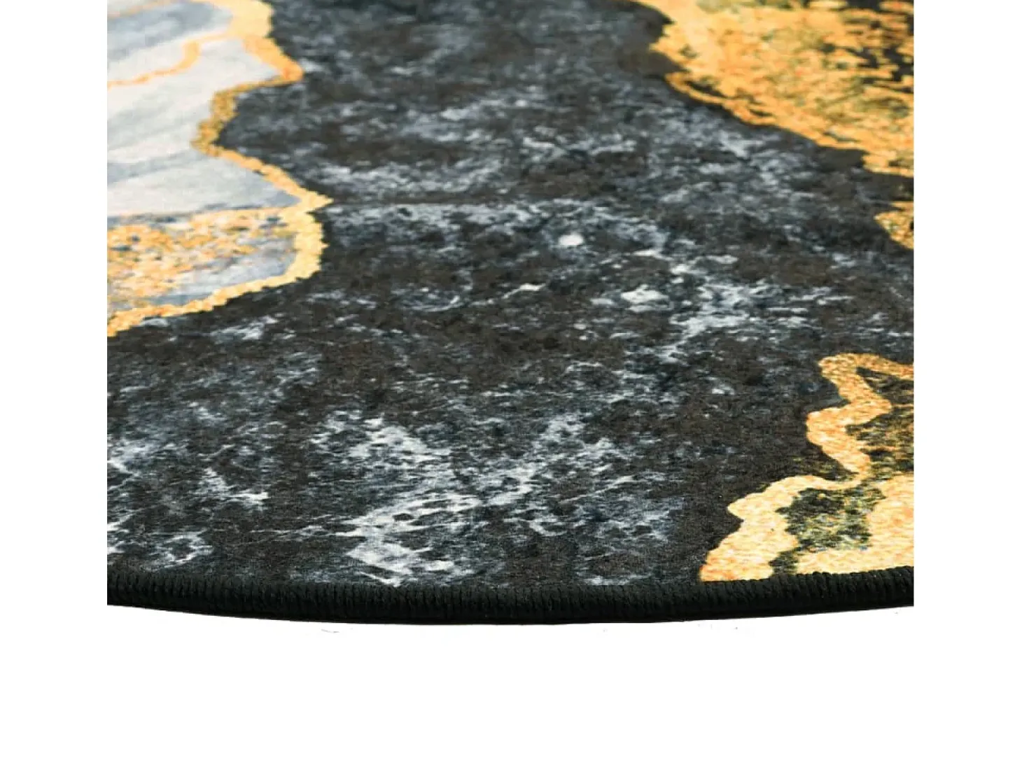 Alfombra lavable multicolor Ø 120 cm antideslizante