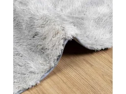 Alfombra NAVARRA Shaggy Gris Plata 240x240 cm