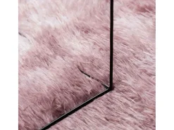 Alfombra NAVARRA Shaggy Rosa Empolvado 200x200 cm