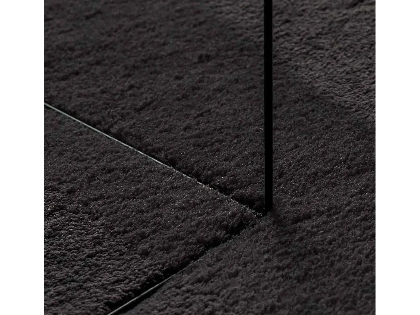 Alfombra negra 160 x 230 cm Poliéster