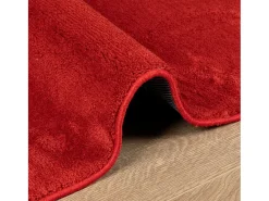 Alfombra OVIEDO pelo corto roja 160x230 cm