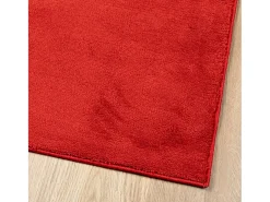 Alfombra OVIEDO pelo corto roja 160x230 cm