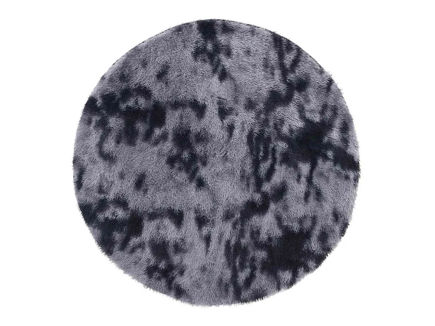 Alfombra peluda NAVARRA gris oscuro 160x160 cm