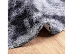 Alfombra peluda NAVARRA gris oscuro 240x240 cm