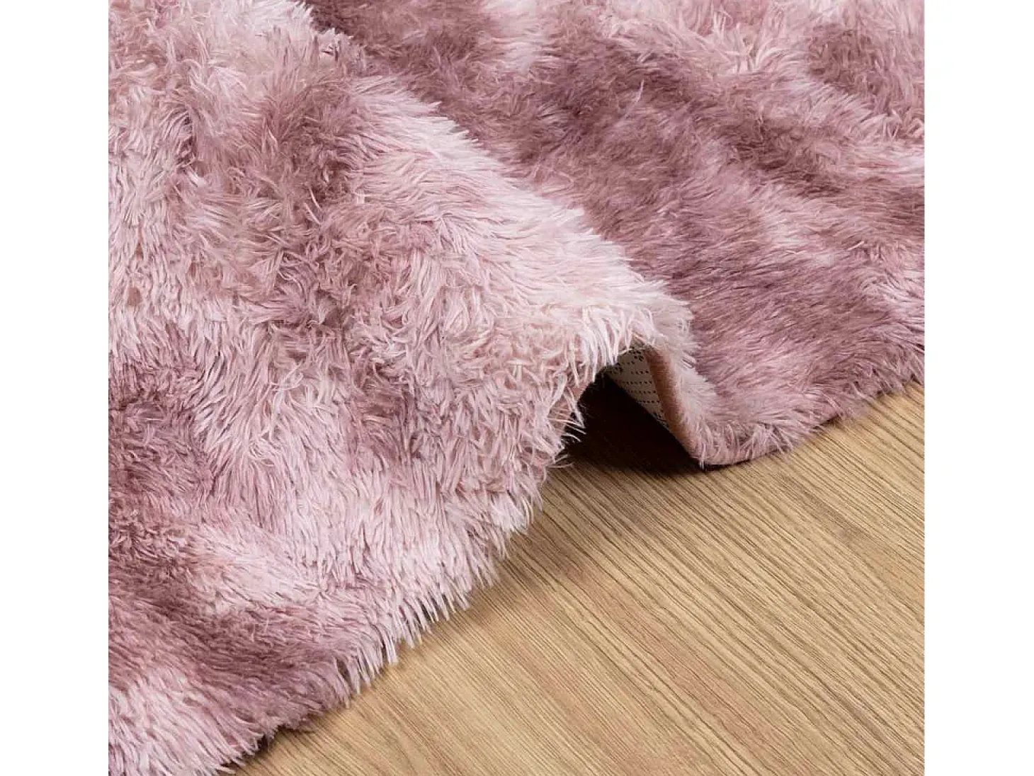 Alfombra peluda NAVARRA Rosa Polvo 240x340 cm
