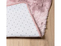 Alfombra peluda NAVARRA Rosa Polvo 240x240 cm