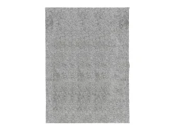 Alfombra peluda PAMPLONA, pelo largo, moderna, gris, 140x200 cm