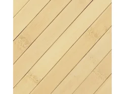 Alfombra rectangular de bambú natural claro 70x200 cm