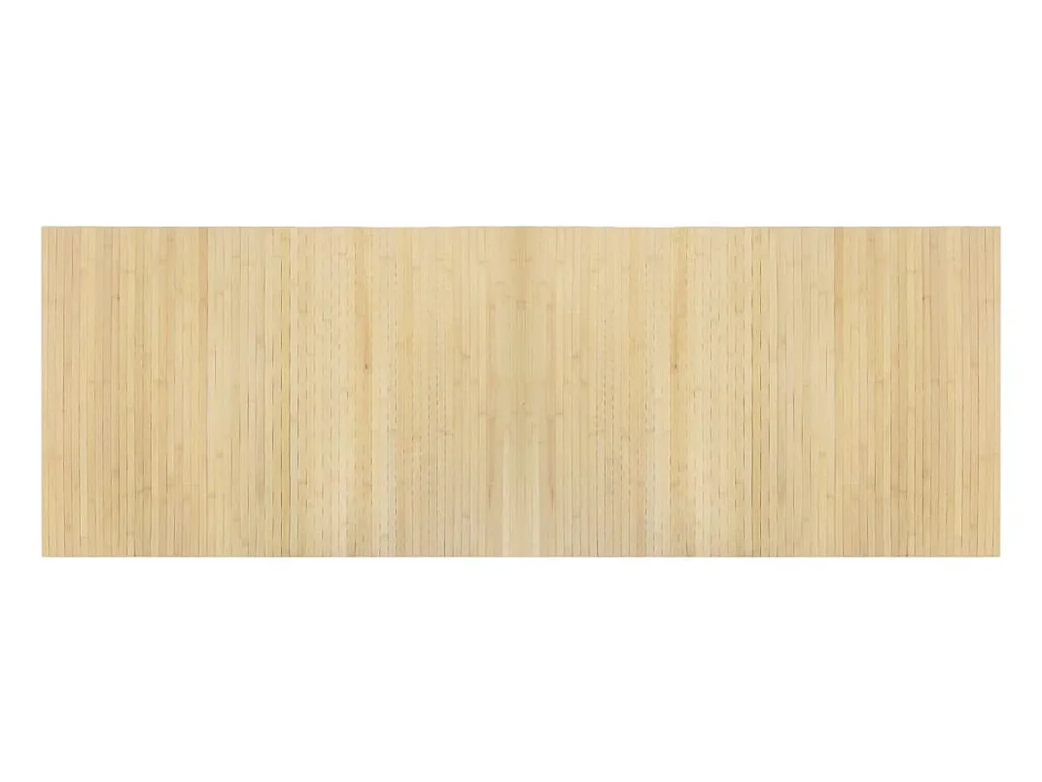 Alfombra rectangular de bambú natural claro 70x200 cm