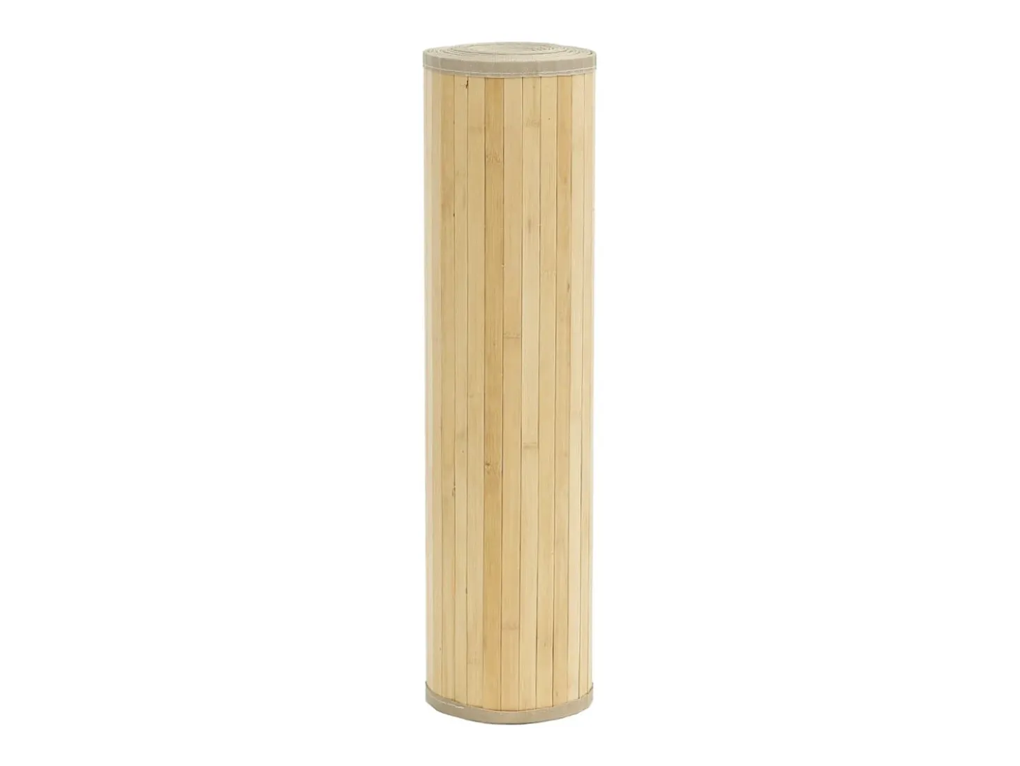 Alfombra rectangular de bambú natural claro 70x200 cm