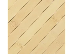 Alfombra rectangular de luz natural 60x300 cm bambú